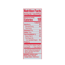 Happy Flower Nutrition Table - Non-CBD Strawberry Seltzer