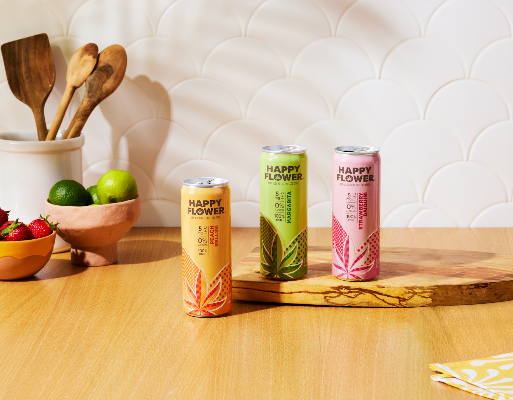 "Time to Bloom" Happy Flower non-alcoholic CBD cocktails 