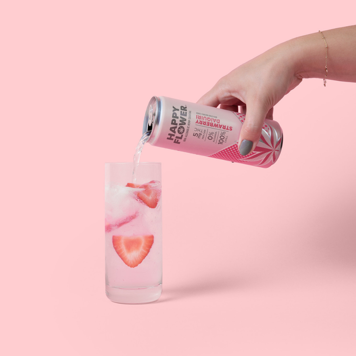 Strawberry Daiquiri Non-Alcoholic THC Cocktail – Happy Flower